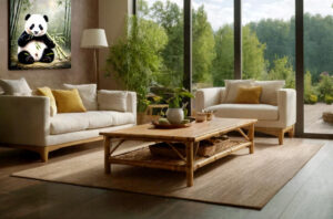Arredare il soggiorno con il bambù per un design sostenibile